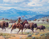 The Run Giclee on Canvas by Martin Grelle