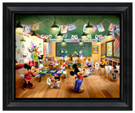 Disney Mickey and Minnie Schoolhouse 16" x 20" - Brushstroke Vignette