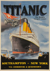 Titanic White Star Line Poster Fine Art Lithograph