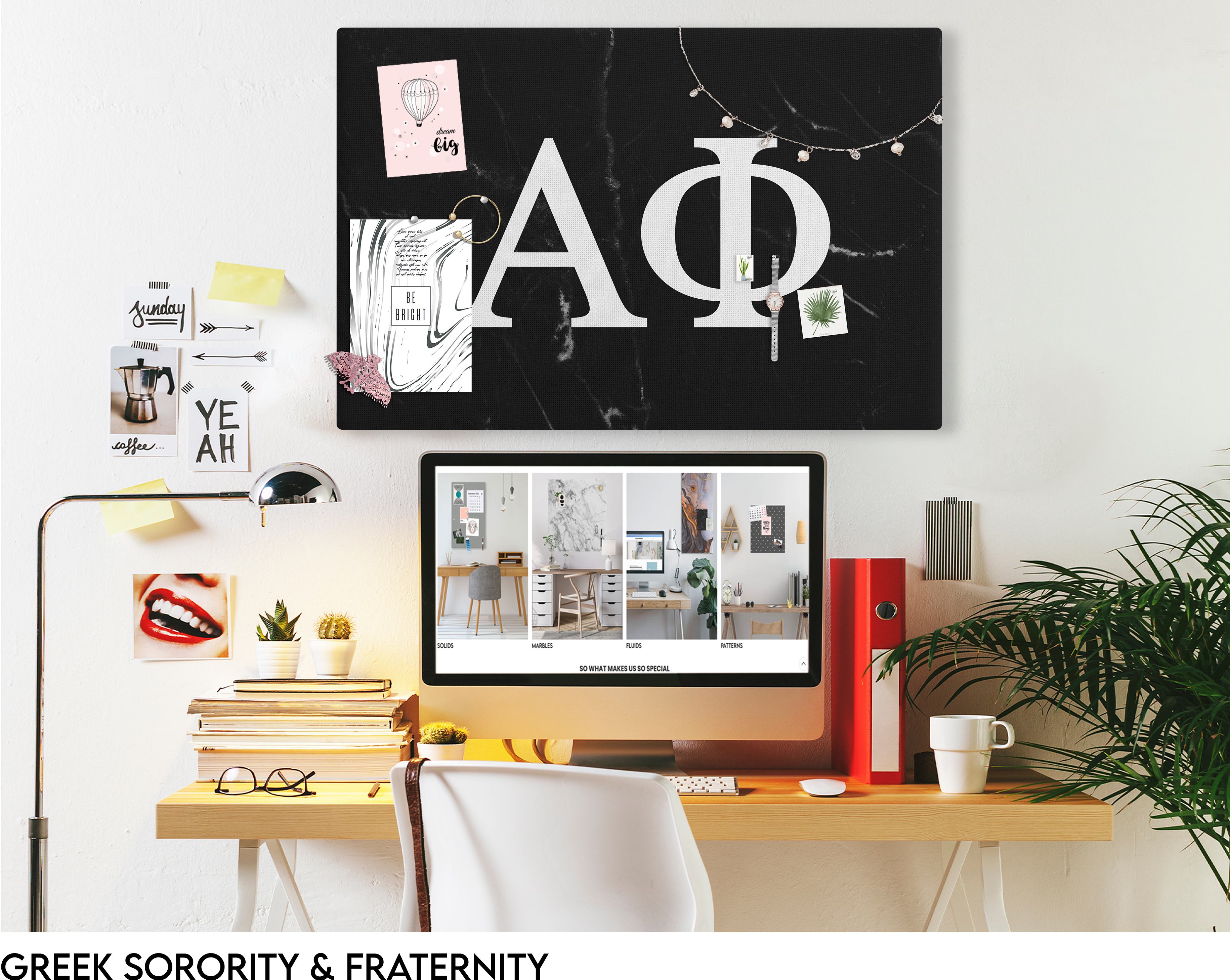 Greek Sorority and Fraternity Pinboards - No Nail Pinboard