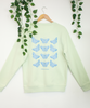 Reloved- Butterfly Grid Sweatshirt- M