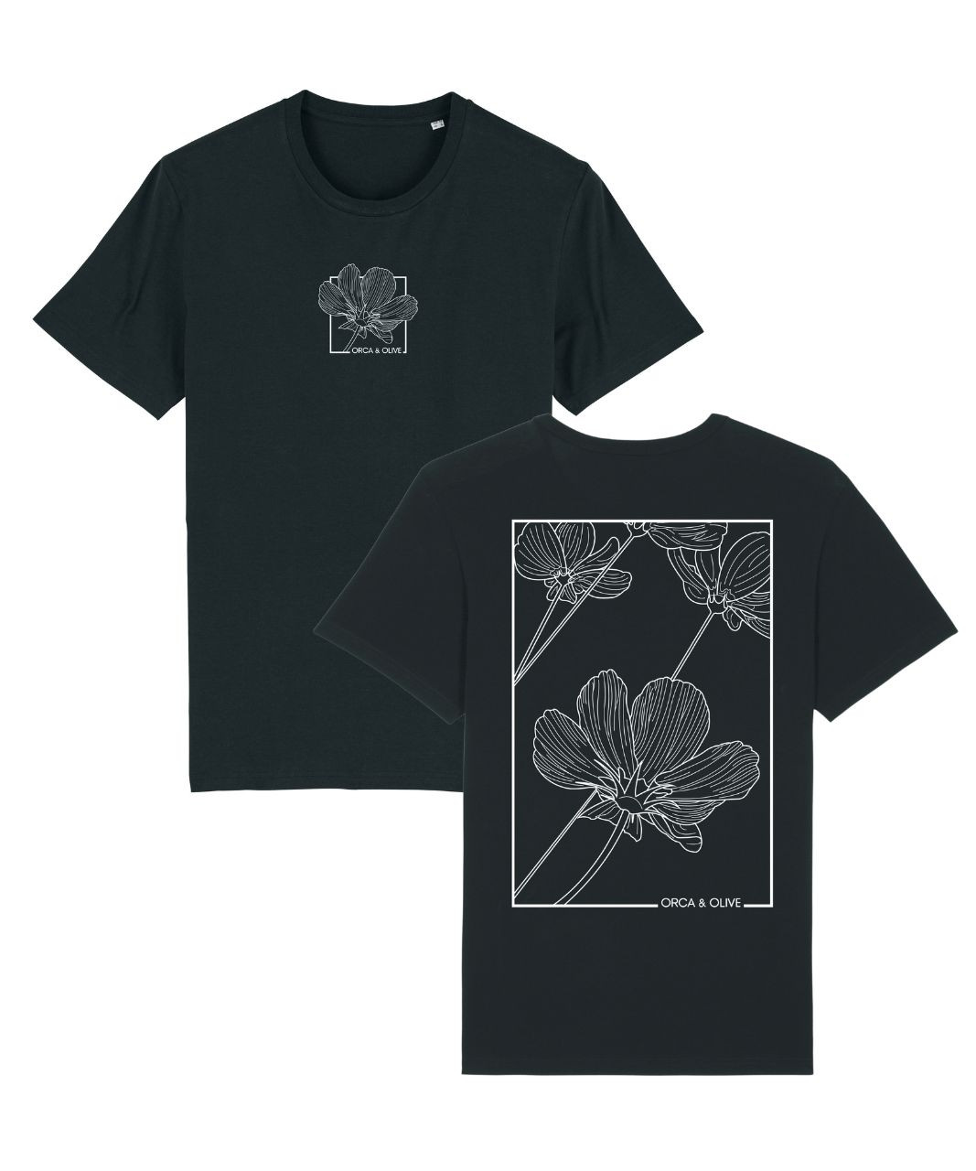Organic Cotton, Unisex Flower T-shirt – Orca & Olive