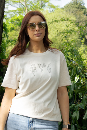 Unisex Flower Trio T-shirt