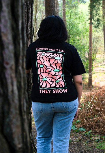 Unisex Flowers Don't Tell T-shirt