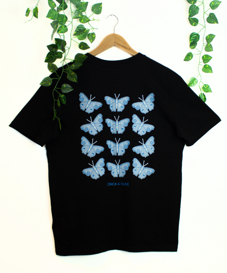 Reloved- Butterfly Grid T-shirt- L