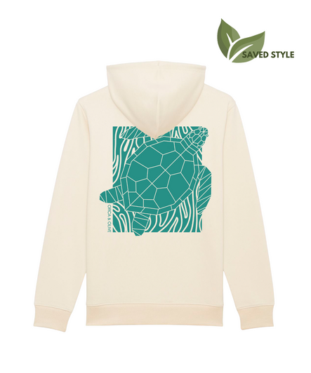 Reloved- Mosaic Turtle Hoodie- L