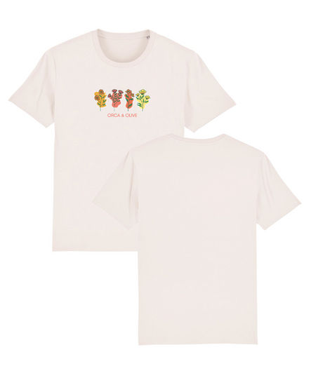 Unisex Retro Flowers T-shirt