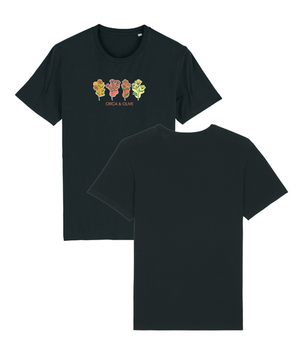 Unisex Retro Flowers T-shirt