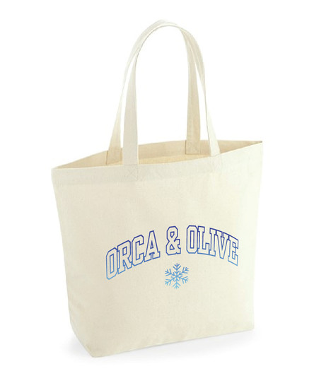 Winter 'Orca & Olive' Maxi Tote bag