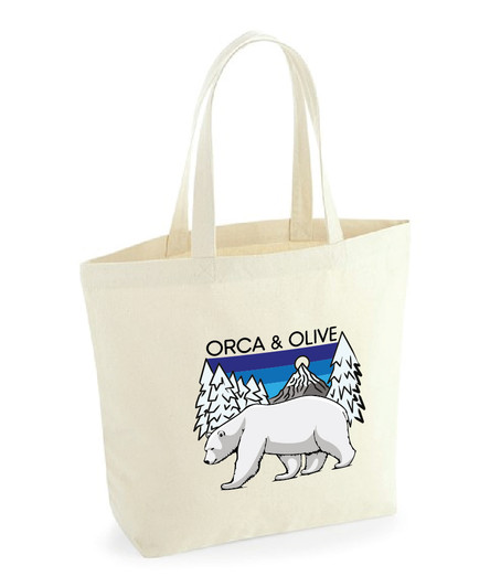 Winter Polar Bear Maxi Tote bag
