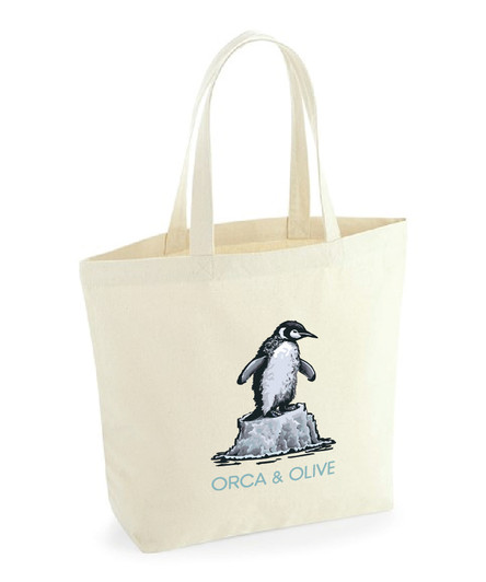 Winter Penguin Maxi Tote bag