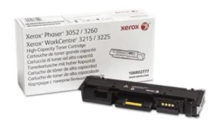 106R02777 - Xerox Black High Capacity Toner for Xerox Phaser 3260 Xerox Phaser 3260/DI Xerox Phaser 3260/DNI Xerox WorkCentre 3215 Xerox WorkCentre 3225 - 3,000 Pages