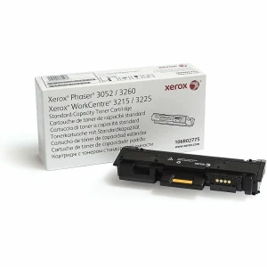106R02775 - Xerox Black Standard Capacity Toner for Xerox Phaser 3260 Xerox Phaser 3260/DI Xerox Phaser 3260/DNI Xerox WorkCentre 3215 Xerox WorkCentre 3225 - 1,500 Pages