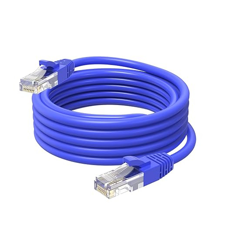 CAT5 CAT5 RJ45 Ethernet LAN Network Patch Cable 50ft For PS XBox Internet Router Blue
