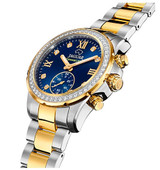 Jaguar J982/3 connected women’s watch featuring blue dial and sapphire crystal.