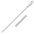 Size: 20'' - 14k White Gold Foxtail Chain (1.00 mm)