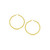 14k Yellow Gold Polished Hoop Earrings (3x20mm)