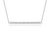 Size: 18'' - Diamond Bar Pendant in 14k White Gold (1/4 cttw)