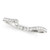 Size: 8.5 - 14k White Gold Round Pave Setting Curved Diamond Wedding Ring (1/5 cttw)