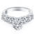 Size: 4 - 14k White Gold Shared Prong Diamond Engagement Ring