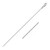 14k White Gold Round Cable Link Chain (1.10 mm)