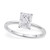 1 1/2 Carat Radiant Lab Grown IGI G/VS1 Diamond Solitaire Ring in 10K White Gold P150-96098-6