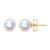 14K Yellow Gold 8-8.5MM Cultured Freshwater Pearl Solitaire Stud Earrings