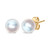 14K Yellow Gold 8-8.5MM Cultured Freshwater Pearl Solitaire Stud Earrings
