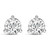 14K White Gold 1 1/2 Cttw 3-Prong Martini Set Brilliant Round-Cut Solitaire Lab Grown Diamond Screw