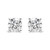 IGI Certified 14K White Gold 5.00 Cttw Round Brilliant-Cut Lab Grown Diamond Classic 4-Prong Stud E
