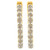 10K Yellow Gold Plated Sterling Silver Diamond Hoop Earrings (2 cttw, K-L Color, I2-I3 Clarity)