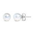 14k White Gold 5-5.5MM  Cultured Freshwater Pearl Solitaire Stud Earrings