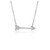 Diamond Arrow Style Pendant in 14k White Gold (1/10 cttw)