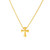 14k Yellow Gold with Cross Pendant