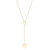 Lariat Heart Necklace in 10K Yellow Gold