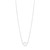14k White Gold Pearl Solitaire Necklace