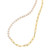 5mm Pearl and Lite Paperclip Necklace in 14K Yellow Gold