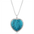 Silver 925 Sterling Silver Necklace With Synthetic Turquoise In Sea