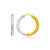Hammered Hinge Tube Hoop Earrings in 14k Two-Tone Gold(2.5x15mm)