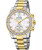 Authentic Jaguar J982/1 women’s connected quartz watch with two-tone stainless steel bracelet and white dial.