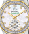 Authentic Jaguar J982/1 women’s connected quartz watch with two-tone stainless steel bracelet and white dial.
