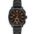 Fossil FS6097 Machine chronograph men’s watch with black stainless steel case and bracelet.