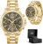 Hugo Boss Troper 1514059 gold-tone chronograph men’s watch with sub-dials.