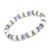Beautiful Antique Silver White Metal Bracelet With Synthetic Pearls