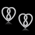 Womens 925 Sterling Silver Earrings With Aaa Grade Cz In Clear Tone