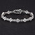 Color: Zircon Style, Purity: 17cm - Simple And Light Luxury Temperament 3mm Moissanite Cross Bracel