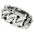Men`s Thick High Polished (no Plating) Stainless Steel Bracelet Without Stones - True Quality 