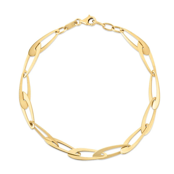 14k Yellow Gold La Goccia Link Bracelet (5.00 mm)