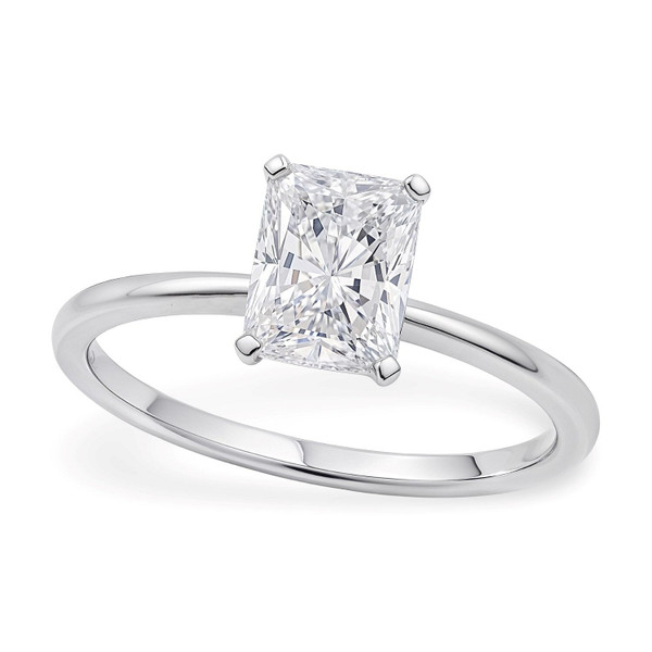 1 1/2 Carat Radiant Lab Grown IGI G/VS1 Diamond Solitaire Ring in 10K White Gold P150-96098-6