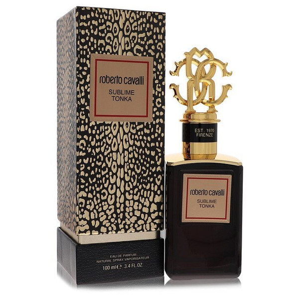 Roberto Cavalli Gold Sublime Tonka by Roberto Cavalli Eau De Parfum Spray (Unisex) 3.4 oz (Men)